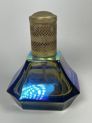 Vintage Iridescent Blue DeVilbiss Perfume Bottle 500-62 West Germany