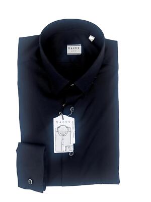 NWT  XACUS  SHIRT  61735 BC661ML725 BLACK