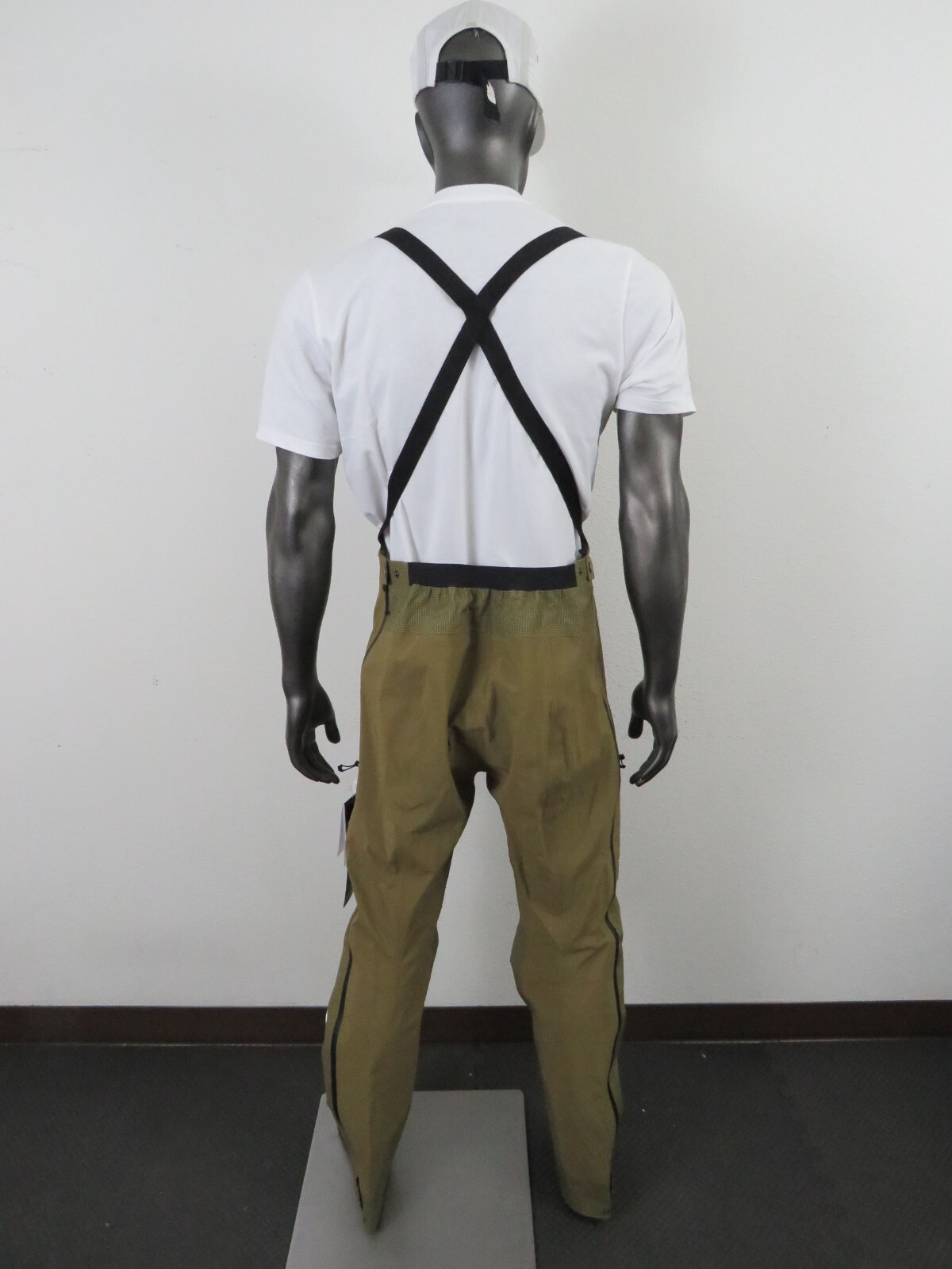 Pre-owned The North Face Mens  Pumori Futurelight Waterproof Ski Bibs Shell Pants - Olive In Pine Needle