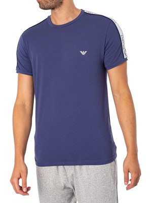 

Мужская футболка Lounge Crew Emporio Armani, синяя, Синий