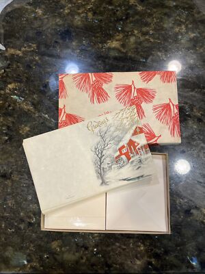 LOT 20 VTG 1930s 40s HOLIDAY CHRISTMAS CARDS & Env PARCHMENT GOLD ACCENT NOS NIB