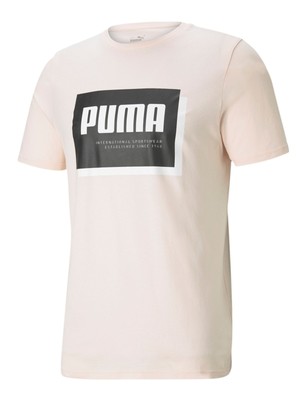 

Мужская легкая футболка PUMA Summer Court розового цвета с графическим логотипом классического кроя, Розовый, 84581027