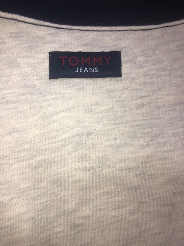 Vintage 90s Tommy Hilfiger Jeans Logo Crewneck Sweatshirt L Single V Aaliyah