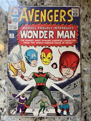 Avengers #9 1964_1st Appear of Wonder Man_ Whole Bk _ No Restore!
