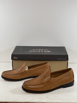 G.H. Bass & Co. Weejuns Walter Tan Men s Sz 8.5 EE Penny Loafer New In Box