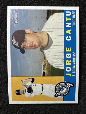 JORGE CANTU #152 2009 Topps Heritage Florida Marlins QTY
