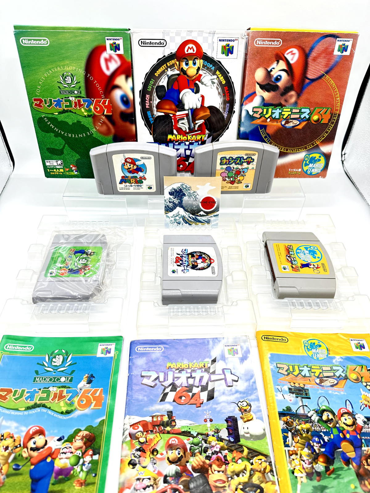 Mario golf + tennis+KART+Super Mario+Yoshi Story64 Lot5