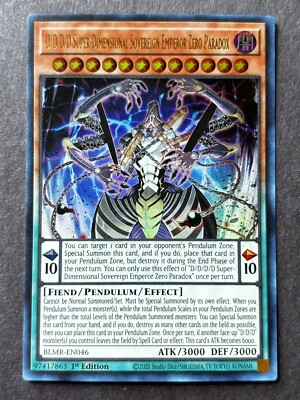 Yu-Gi-Oh! TCG D/D/D/D Super-Dimensional Sovereign Emperor Zero Paradox...
