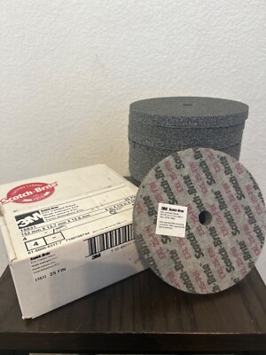 3M Scotch-Brite 6'' x 1/2'' x 5/8'' 2S Fine EXL Unitized Wheel