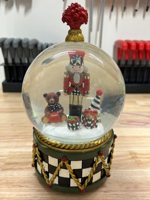 Mackenzie Childs Nutcracker Musical Snowglobe VERY GOOD CONDITION