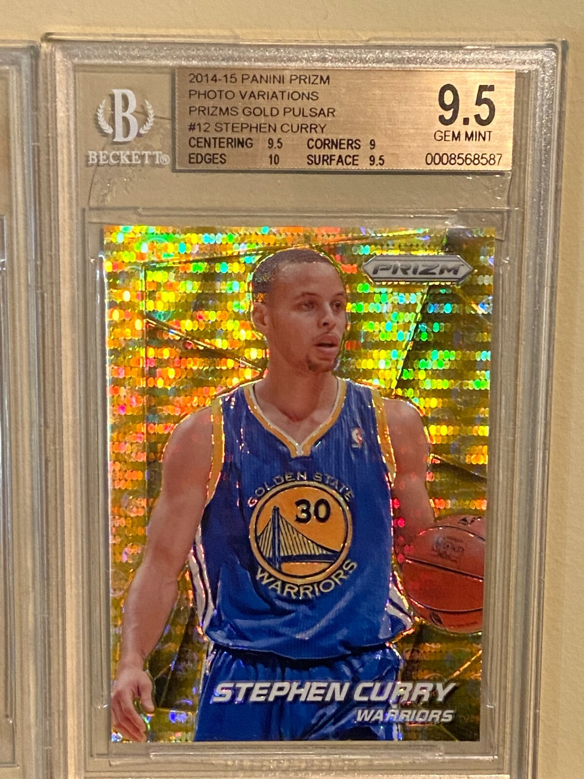 ステフィン・カリー Stephen Curry PRIZM /10 BGS9.5 Stephen Curry Green Prizm Deep Space 2024-25 Panini Prizm