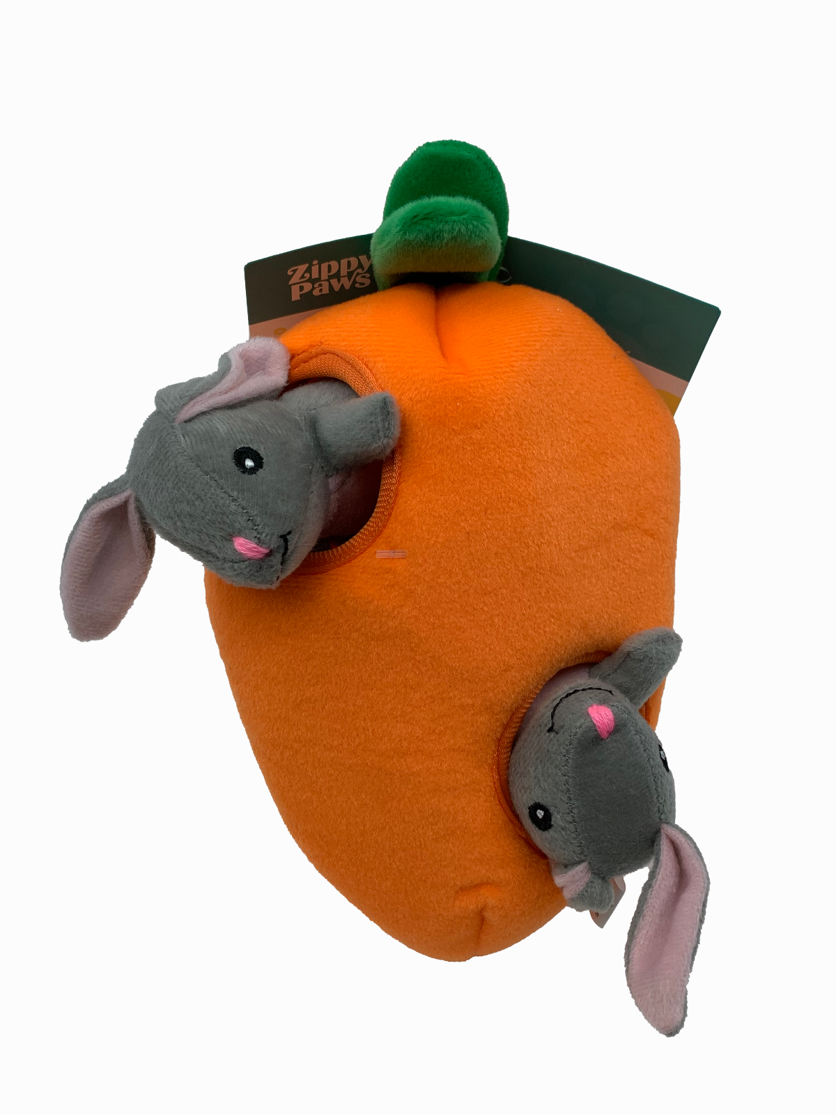 ZippyPaws Bunny and Carrot Burrow Squeaky Dog Toy