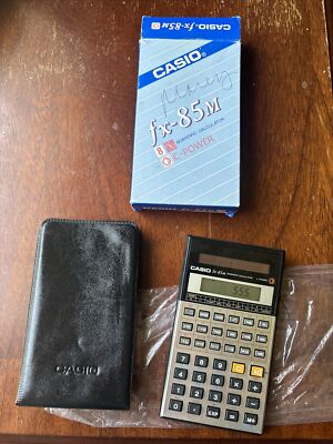 Vintage Casio fx-85M Scientific Calculator C-Power Solar Powered Tested/Working!