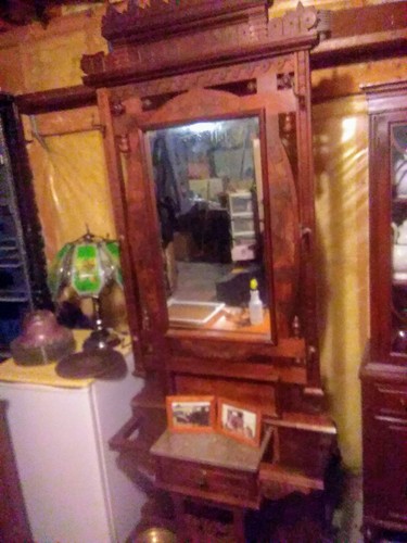 OLD & BEAUTIFUL 1800s UMBRELLA HAT STANDBLACK WALNUT