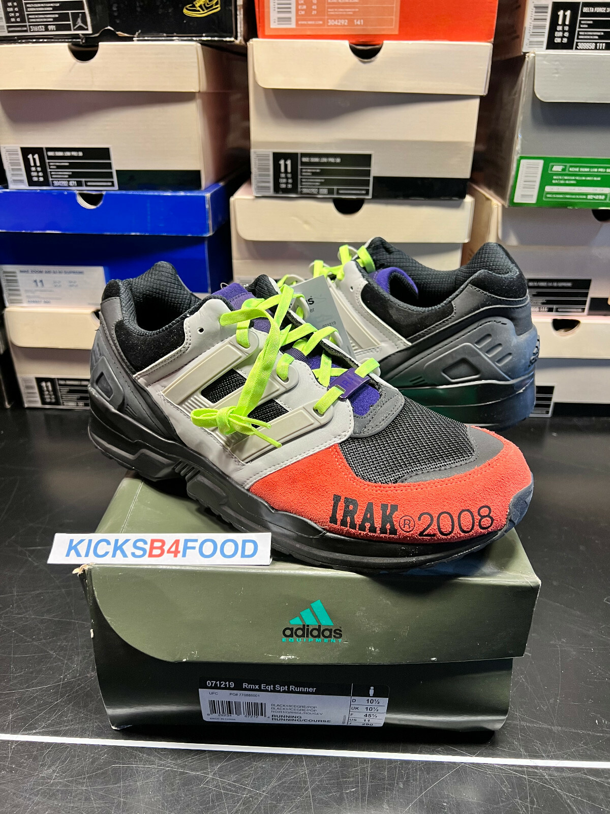 DS 2008 SZ 11 ADIDAS REMIX EQUIPMENT SPORT RUNNER 'IRAK DS 2008 SZ 11 ADIDAS REMIX EQUIPMENT SPORT RUNNER 'IRAK