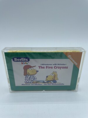 Berlitz Kids German Cassette New Sealed The Five Crayons Adventures with Nichola