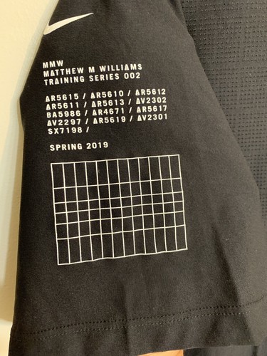 NIKE X MATTHEW WILLIAMS BERYLLIUM TEE [BQ8039 010] MMW DRI-FIT T
