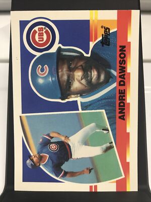 1990 Topps Big Baseball Card #91 Andre Dawson - Chicago Cubs