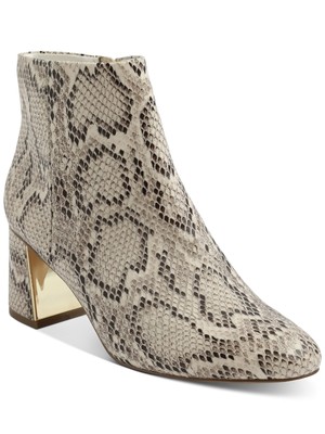 

Ботильоны XOXO Womens Grey Snake Metallic Comfort Khana с круглым носком на блочном каблуке, размер 8 м, Серый, XO193532