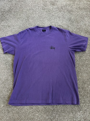 Stussy Skull Wings Pigment Dyed T-Shirt In Purple Sz XL | eBay