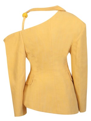 Pre-owned Jacquemus La Veste Baska Jacket 36 Fr In Yellow