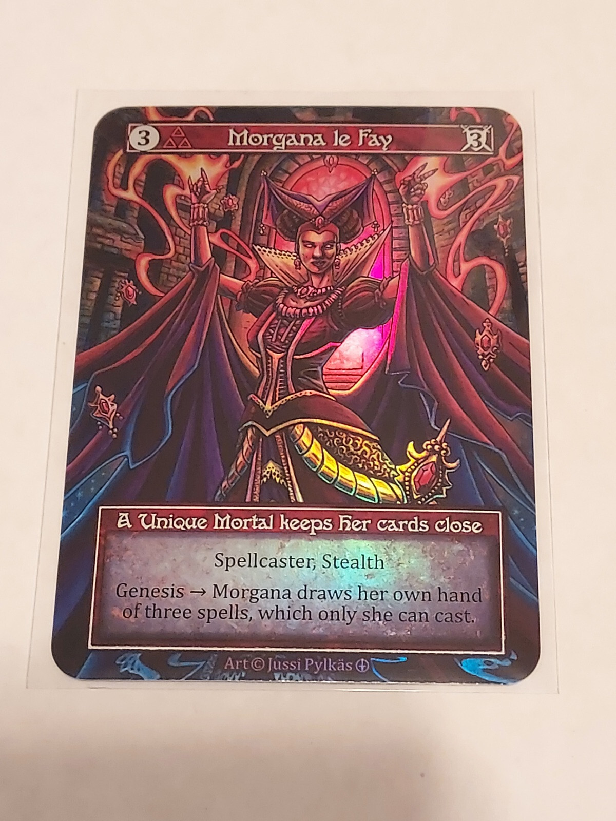  of Flame β Foil sorcery tcg Flamecaller (Foil) - Beta - Sorcery: Contested Realm