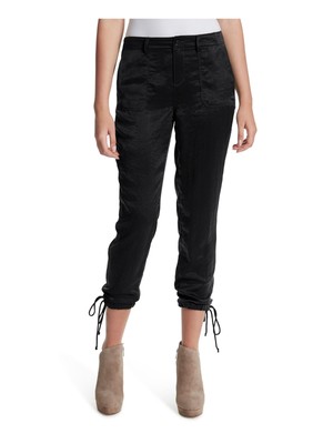 

JESSICA SIMPSON Женские черные коктейльные брюки Utility Joggers с кулиской по подолу, Черный, 30105540