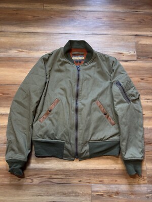 Schott NYC N1 Deck Jacket Cotton Wool Made in USA Men s Small RARE