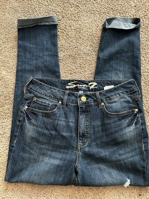 Womens Seven 7 Weekend Slim Fit Size 10 Denim Blue Jeans