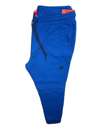 Nike Tech Fleece Jogger Pants Size Large Game Royal Black 545343