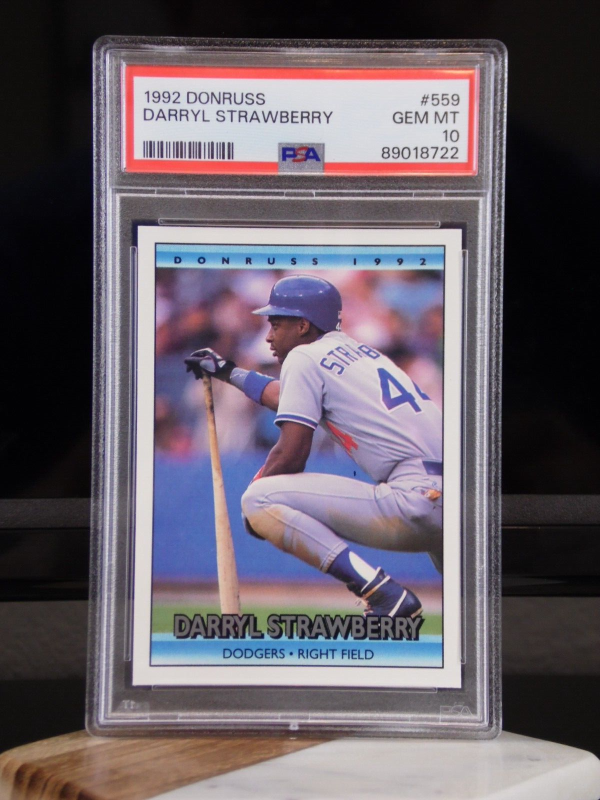 1992 DONRUSS DARRYL STRAWBERRY #559 MLB BASEBALL CARD | PSA 10 GEM
