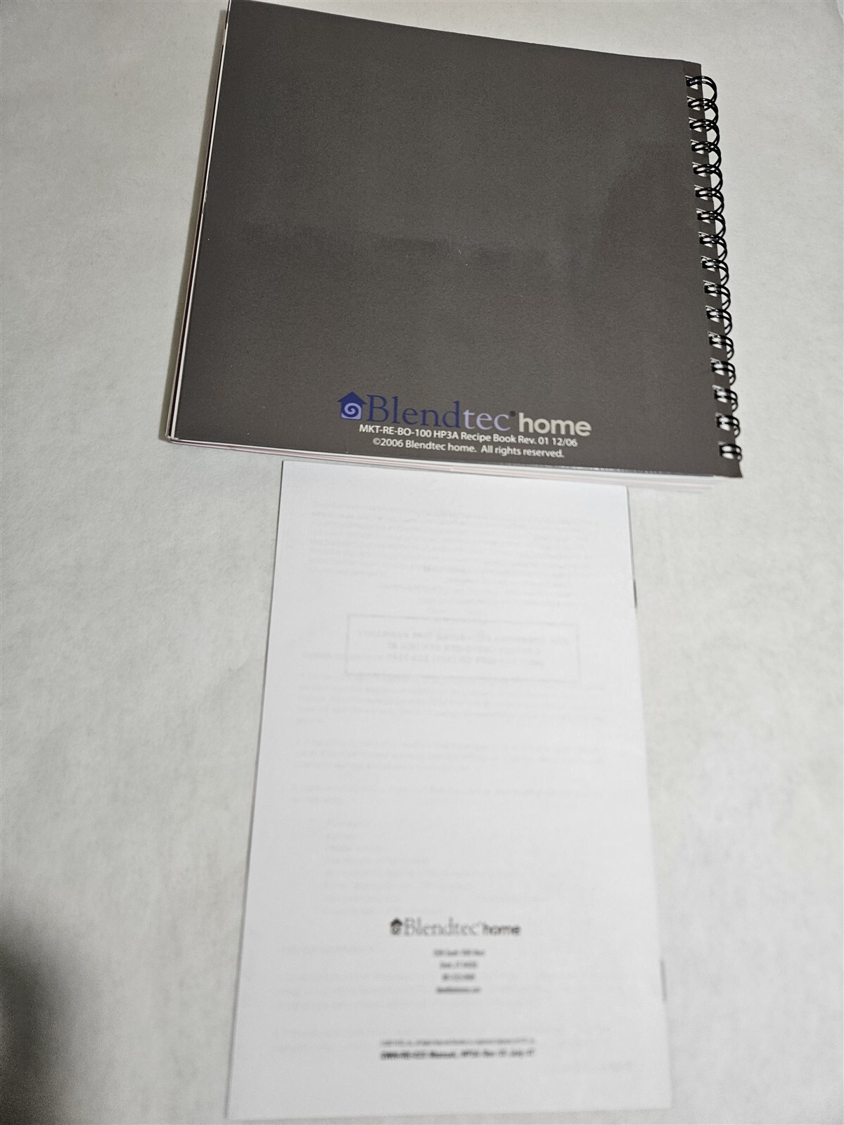 Blendtec home Model HP3A Blender Owner's Manual and User Guide plus Recipe Book
