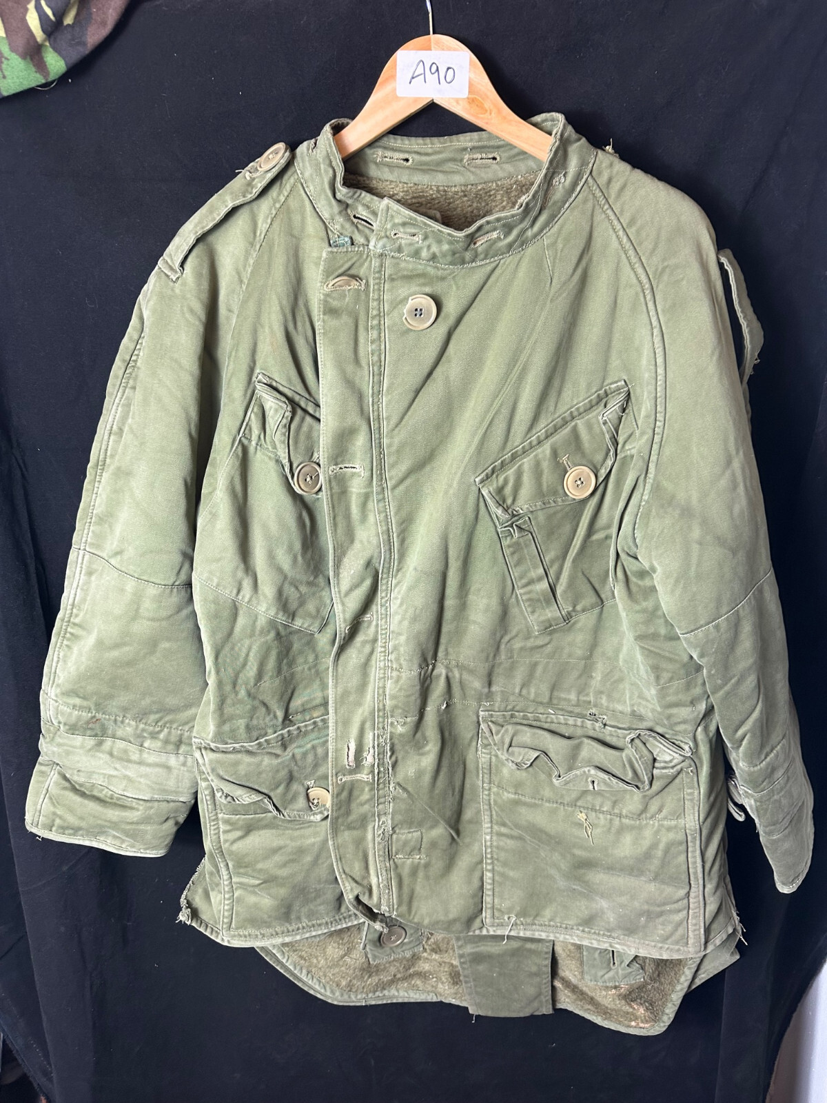 ジャケット・アウター british army middle parka size 1 Genuine Vintage 1950s British Army Cold Weather Olive Middle