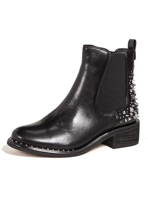 

SAM EDELMAN Женские черные кожаные ботильоны Dover с круглым носком на блочном каблуке без шнуровки, размер 7 м, Черный, G0475L1