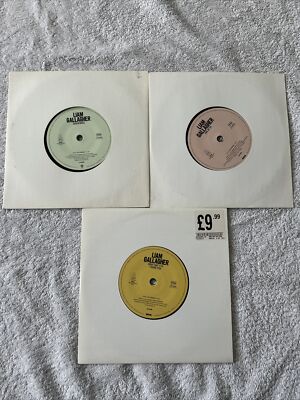 LIAM GALLAGHER  ETCHED 7  VINYL SINGLES X3 SHOCKWAVE ONE OF US AND FOUND YOU