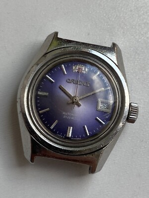 Vinatage women watch parts orient automatic blue dial y497 30805 japan 21 jewels