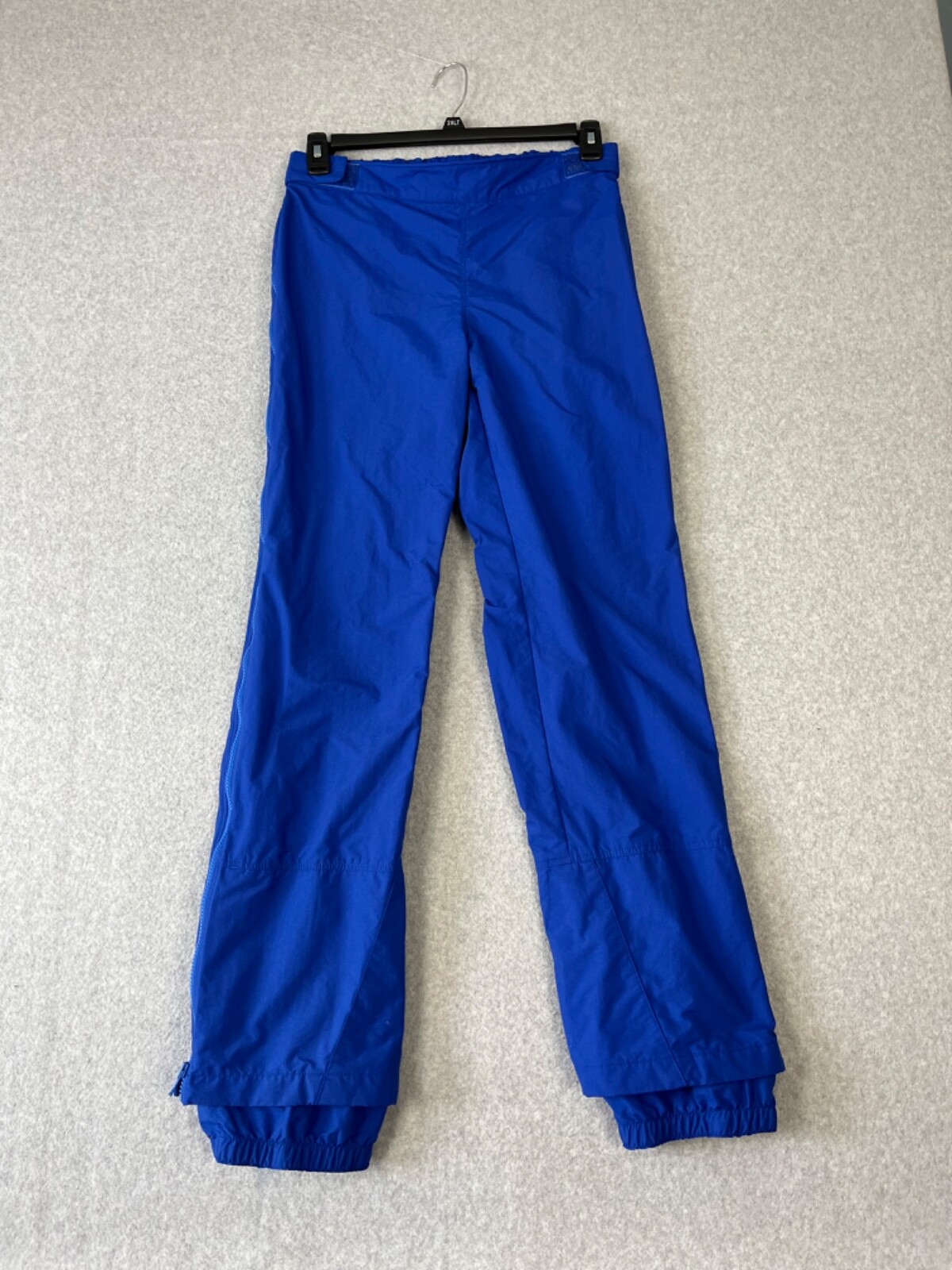Patagonia Snow Pants Adult M Blue Lined Full Side Zip Ski
