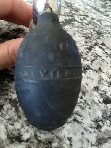 Antique Vtg  DeVilbiss No 12 Perfume Atomizer Bottle Made In Toledo USA