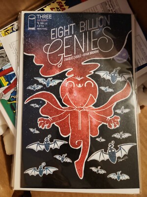 Eight Billion Genies #3 2023 Unread 5th Print Ryan Browne Variant Cover Image