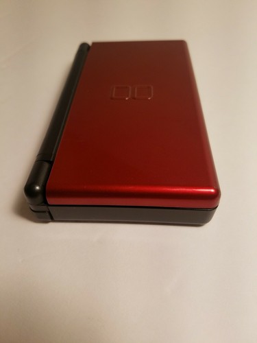 Nintendo DS Lite Crimson Red & Black Handheld System Console Only .Broken