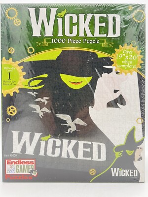 Wicked 1000 Piece Puzzle Endless Games 19x26 when Complete Brand New Sealed