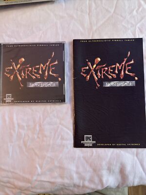 Extreme Pinball Brand New Game Sealed PC 1995 With Manual Epic Games