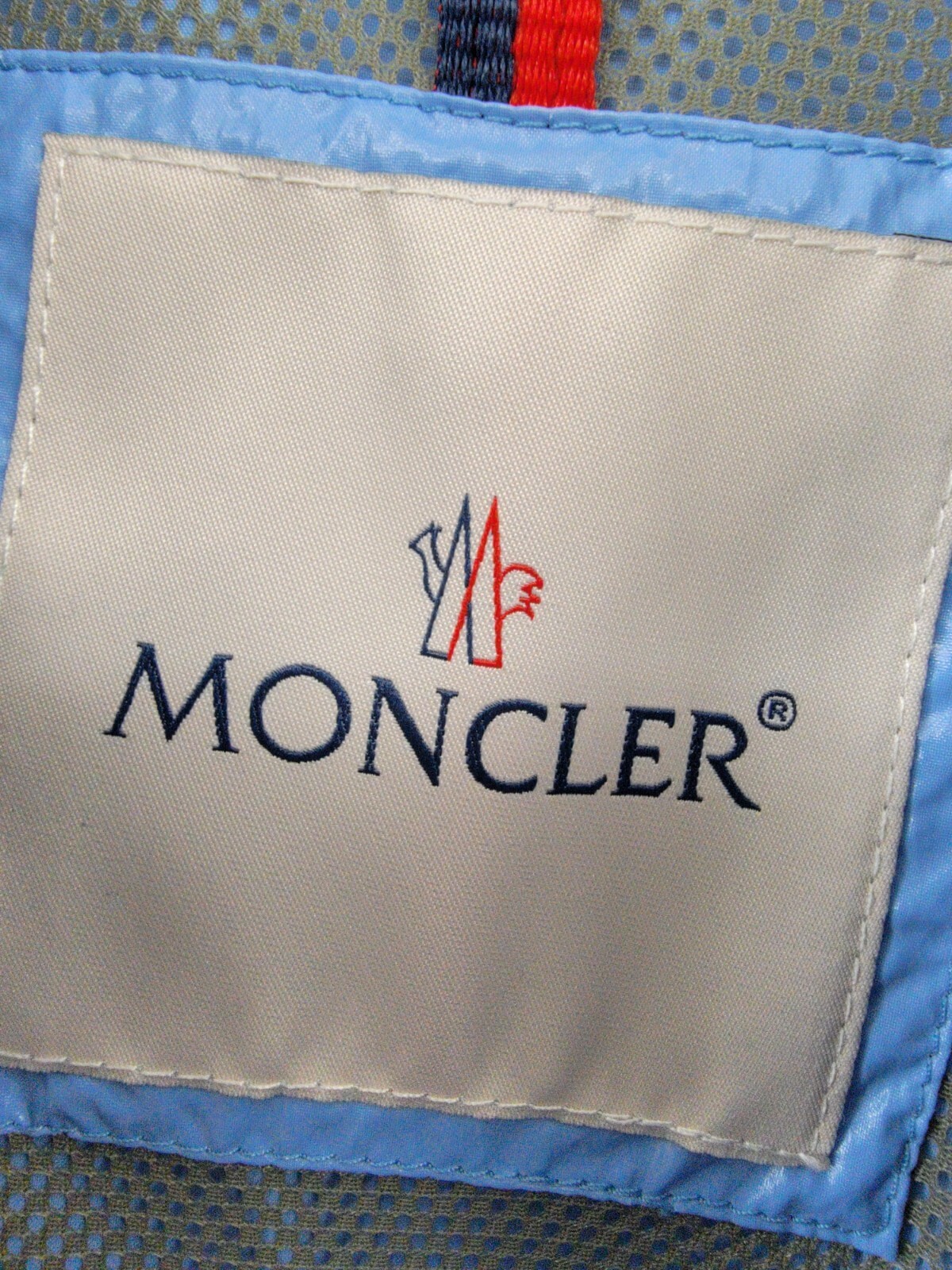 Pre-owned Moncler Hooded Wuisse Windbreaker Jacket Women's 5 Blue Front Zip Closure L/s