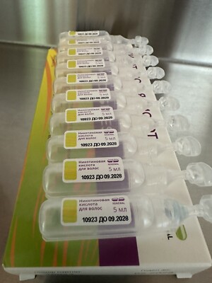 Nicotinic Acid Series For Hair Growth /Strengthening 10 ampules x 5ml Exp. 2028