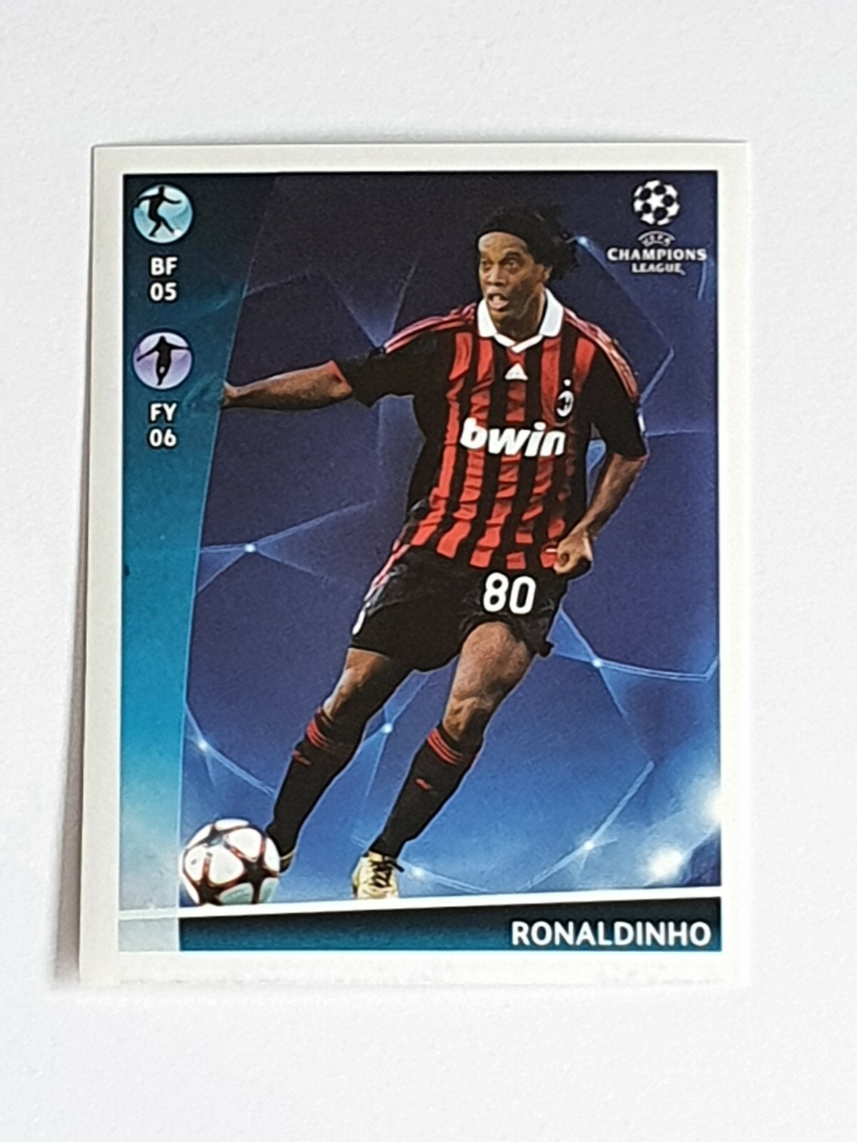 Ronaldinho AC Milan #558 Panini Uefa UCL Champions League