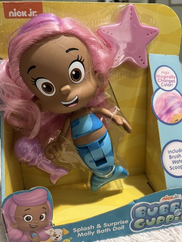  MOLLY　キャラクター付きストラップ Bubble Guppies Splash & Surprise Molly Bath Doll Toy New