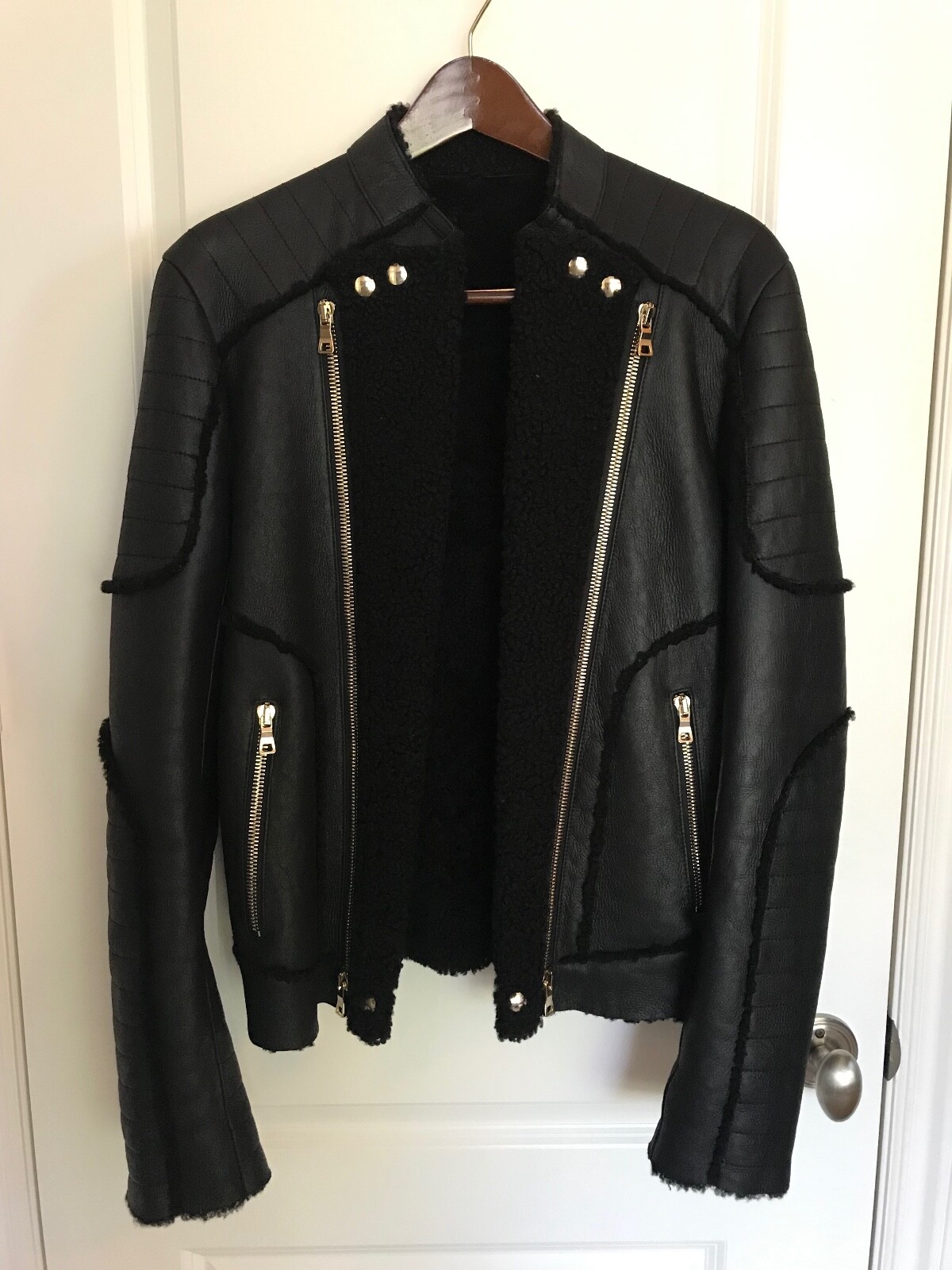 Balmain X H&M Limited Edition Leather Jacket 46/36R | eBay