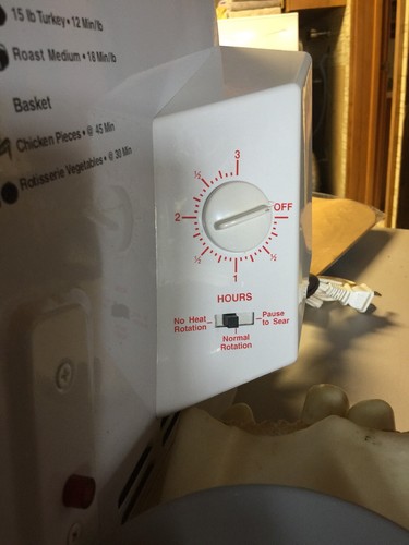 Ronco Showtime Rotisserie Full Size BBQ Oven Roaster 4000 White with Accessories