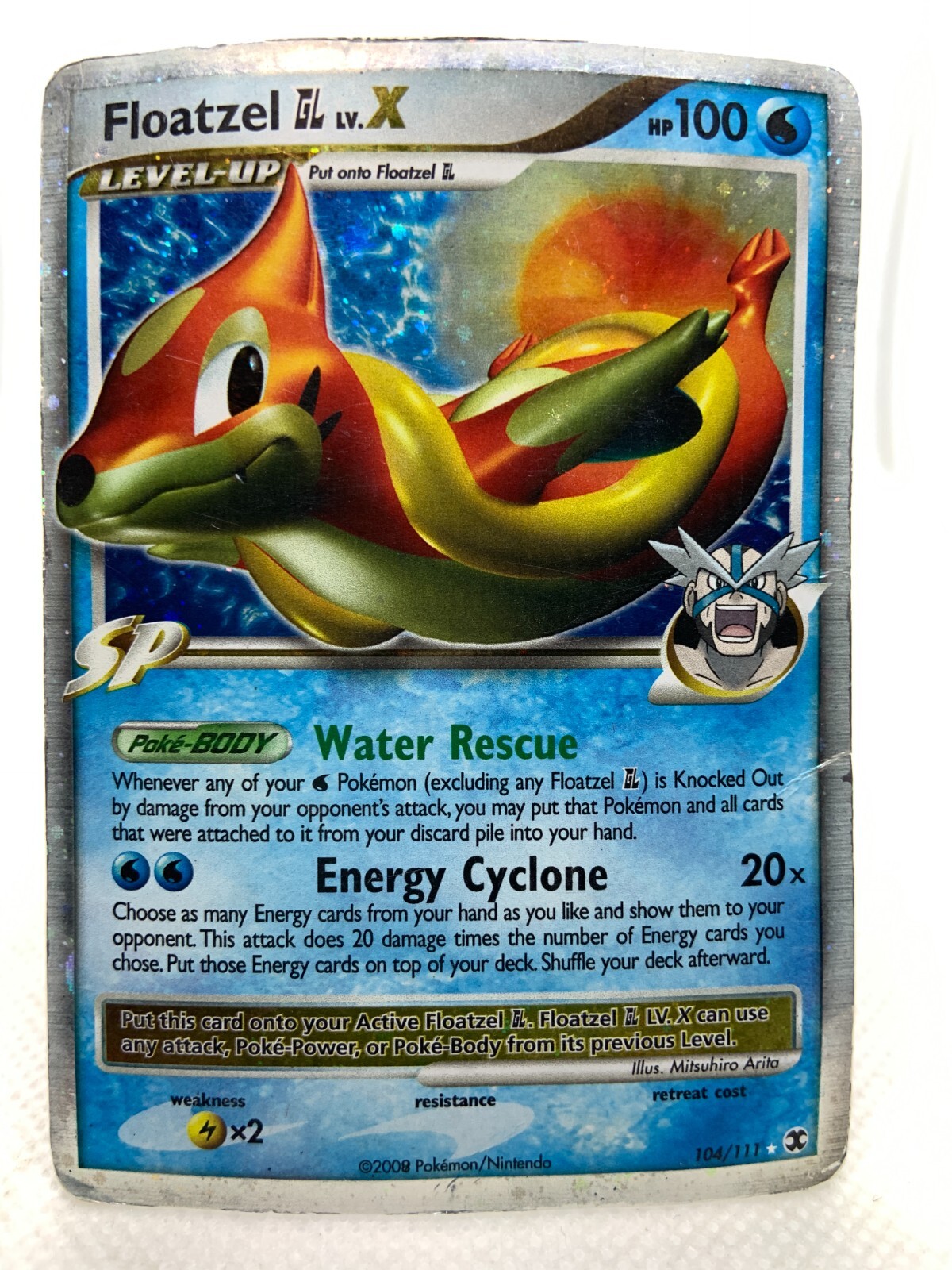 Floatzel GL LV X 104/111 Rising Rivals 2008 Pokemon TCG