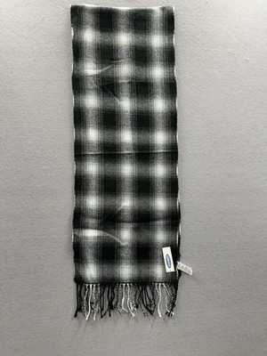 NWT Old Navy Black & White Plaid Patterned Scarf One size